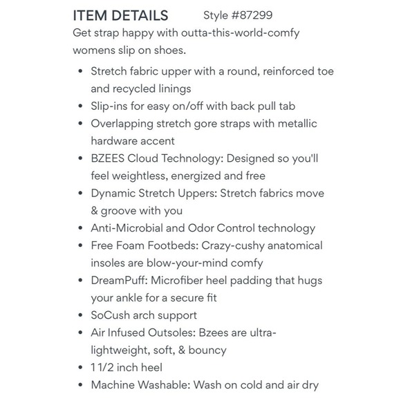 NIB Bzees Rosie 8M Comfort Slip On Shoes Flats Loafers Wine - Picture 10 of 12